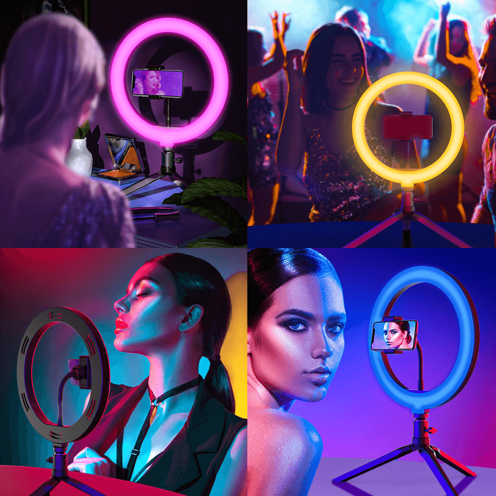  - Ring Light - COM TRIP D003 - Central - unidade    Cod. RING LIGHT 18 POLEGADAS RGB LED F-450Q